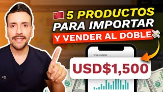 5 PRODUCTOS RENTABLES para COMPRAR BARATO en CHINA y VENDER CARO 2024 💸 [upl. by Tilden]