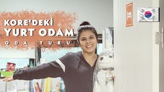 GÜNEY KOREDEKİ YURT ODAM  ODA TURU [upl. by Healion886]