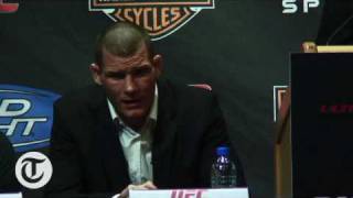 Leben and Bisping Press Conference Confrontation [upl. by Pappas]