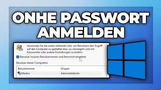 Windows 11 amp 10 automatische Anmeldung ohne Passwort eingeben  Tutorial [upl. by Tollmann797]