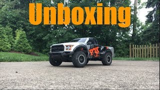 TRAXXAS Raptor Slash Unboxing Bonus Ride [upl. by Aniala447]