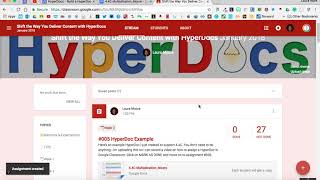 Uploading HyperDoc in Google Classroom [upl. by Sucul]