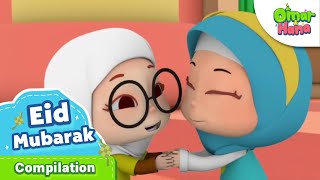 Eid Mubarak Compilation  Omar amp Hana English [upl. by Tillford798]