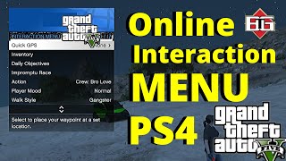 GTA Online  Interaction Menu PS4 Guide  2020 [upl. by Ainival721]