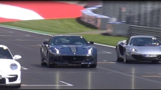 Ferrari F12 TDF KILLING IT ON TRACK [upl. by Bronson]