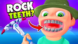 Giving a Human ROCKS For Teeth  VR Dentist Sim [upl. by Adalard]