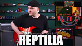 Reptilia  The Strokes Guitar Cover [upl. by Barbra832]