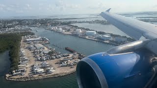 Allegiant Airbus A319 Famous Slam Landing Key West Intl KEYW [upl. by Kyre]