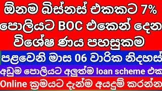 BOC Youth New Loan Facility for Start a Business with a 7 Special Interest Rate [upl. by Ariek]