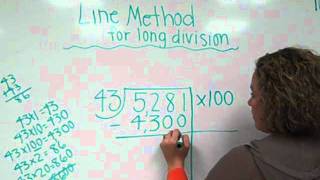 Line Method for Long Division [upl. by Griswold990]