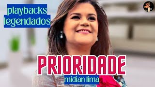 Prioridade midian lima playbacks legendados playbackcomletra deus jesus louvor musica [upl. by Rehpetsirhc]