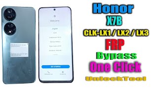 Honor CLKLX2 FRP Bypass  Honor X7B CLKLX1  LX2  LX3 Frp Unlocktool Google account Bypass [upl. by Ainnet470]