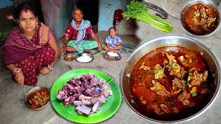 Mutton Curry Recipe Village style Mutton curry Cooking amp eating  RajaBudaVillageCooking [upl. by Mayeda]