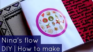 Come realizzare un libro  DIY rilegatura a sella  Ninas flow [upl. by Neellek419]