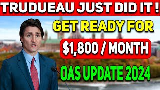 60 Seniors  Going To Deposit in Few Hours  1800Month OAS payments per month  OAS Update 2024 [upl. by Ormsby]