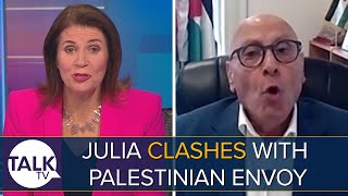 “If You Wont Answer My Question We’ll Give Up” Julia HartleyBrewer Clashes With Palestinian Envoy [upl. by Donn]