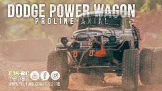 E3SRC PROLINE DODGE POWER WAGON  SCX10  Chassis GMade \ RC Trai \ RC off road [upl. by Urbanna]