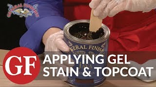 How to Apply Gel Stain and Gel Topcoat to Raw Wood [upl. by Nowahs]