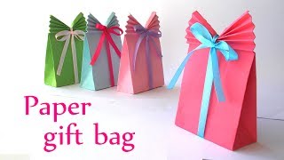 DIY crafts Paper GIFT BAG Easy  Innova Crafts [upl. by Leopoldeen]