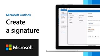 Create a signature in new Outlook for Windows [upl. by Adok]