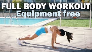 20 MIN FULL BODY WORKOUT  No equipment [upl. by Cyprian]