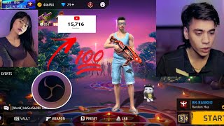 Live Subscriber Count🥰add in Obs Studio✅in Free fire live stream sooneeta gamer and Ayush freefire [upl. by Chassin]