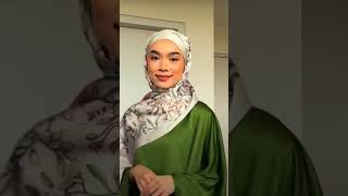 Silk hijab  easy to wear hijab styles hijabbegginers hijabfashion hijabistyle eidoutfits new [upl. by Lewert]