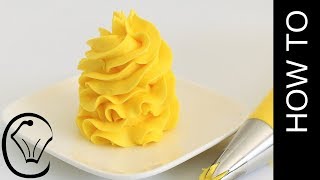 Lemon Condensed Milk Buttercream Frosting with Real Lemon Curd [upl. by Nyledaj]