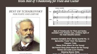 Tchaikovskys quotAndante Cantabilequot for flute and guitar [upl. by Trin]