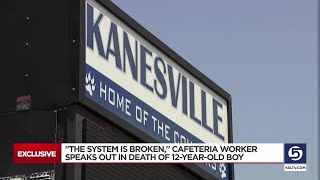 The system is broken cafeteria worker speaks out in death of 12yearold boy [upl. by Farkas236]