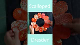 Scalloped Dresden Plate Short Tutorial [upl. by Airdnahs]