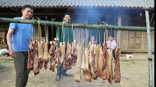 Pork to celebrate the uncles visiting Roberts family Green forest life [upl. by Marylin]