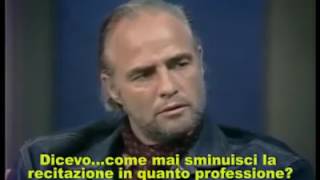 Marlon Brando interview about acting sub ita [upl. by Euk670]