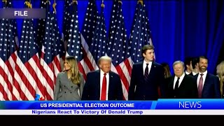 US PRESIDENTIAL ELECTION OUTCOME Nigerians React To Victory Of Donald Trump [upl. by Riddle324]