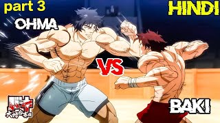 baki hanma vs kengan ashura hindi explained part 3 [upl. by Anivad13]