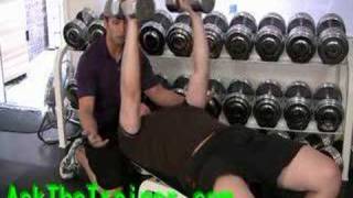 Dumbbell Chest Fly Pecs Isolation Exercise Flat Bench Flies [upl. by Gery52]