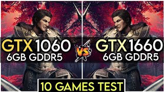 GTX 1060 6GB vs GTX 1660  Test In 10 Games  How Big Difference [upl. by Euqinemod]