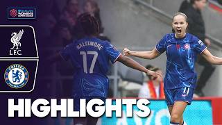 Chelsea Close in on Top Spot 2️⃣  Liverpool v Chelsea Highlights  Barclays WSL 202425 [upl. by Ynohtnaed]