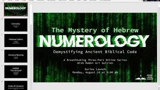 The Mystery of Hebrew Numerology  Lesson 1 [upl. by Vilma134]