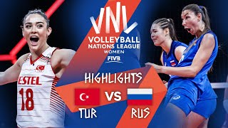 TUR vs RUS  Highlights Week 3  Womens VNL 2021 [upl. by Ursa]