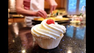 Pink Champagne Raspberry Cupcakes with Chef Gail Sokol [upl. by Lela29]