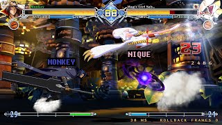 Nique CCP Taokaka vs Monkey Kagura  BBCF FT10 [upl. by Raffaello]