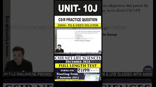 CSIR Practice Question  Unit 10 Ecological Principles  Topic J Conservation Biology [upl. by Handler]