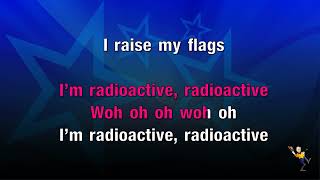 Radioactive  Imagine Dragons KARAOKE [upl. by Newton872]