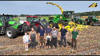 Maishäckseln 2024 Futter für die Milchkühe Familienbetrieb aus Niedersachsen Maisernte harvest corn [upl. by Haidebej257]