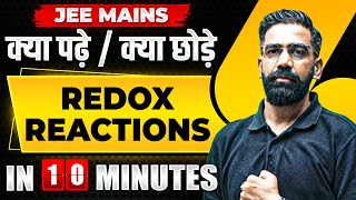 Complete REDOX REACTIONS AND VOLUMETRIC ANALYSIS in just 10 MINUTES  JEE Main 2024 [upl. by Dlanger761]