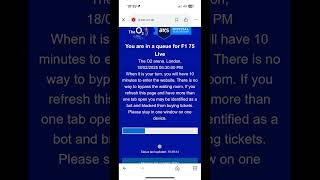 When you wait in the queue for tickets to f175 live for an hour to be told this f175live f1 o2 [upl. by Raynold]