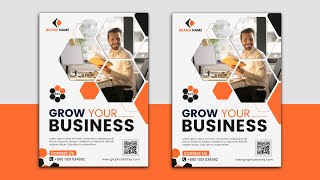 Corporate Business Flyer Design in Photoshop Tutorial [upl. by Acie]