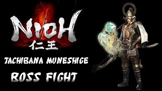 Nioh Last Chance Trial  Tachibana Muneshige Boss Fight  Katana [upl. by Ardiedal]