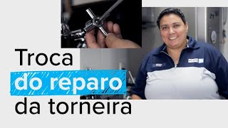 Como trocar o reparo da torneira [upl. by Lipson]